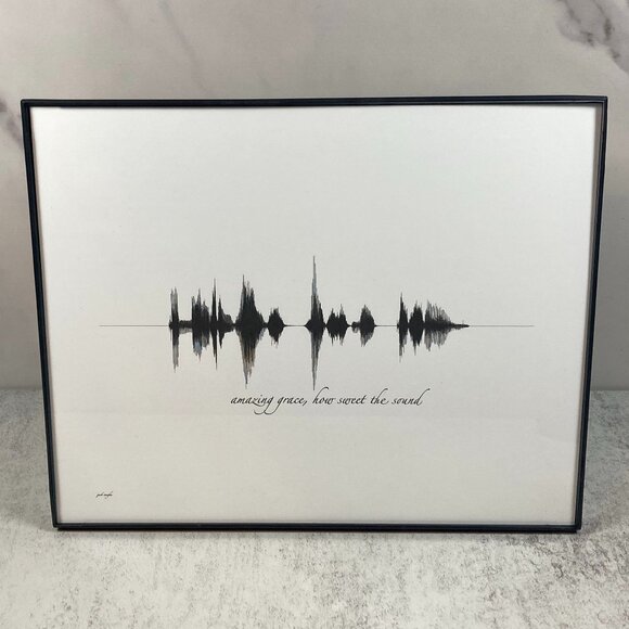 Amazing Grace, How Sweet The Sound Soundwave 8x10 Contemporary Frame - Picture 1 of 4